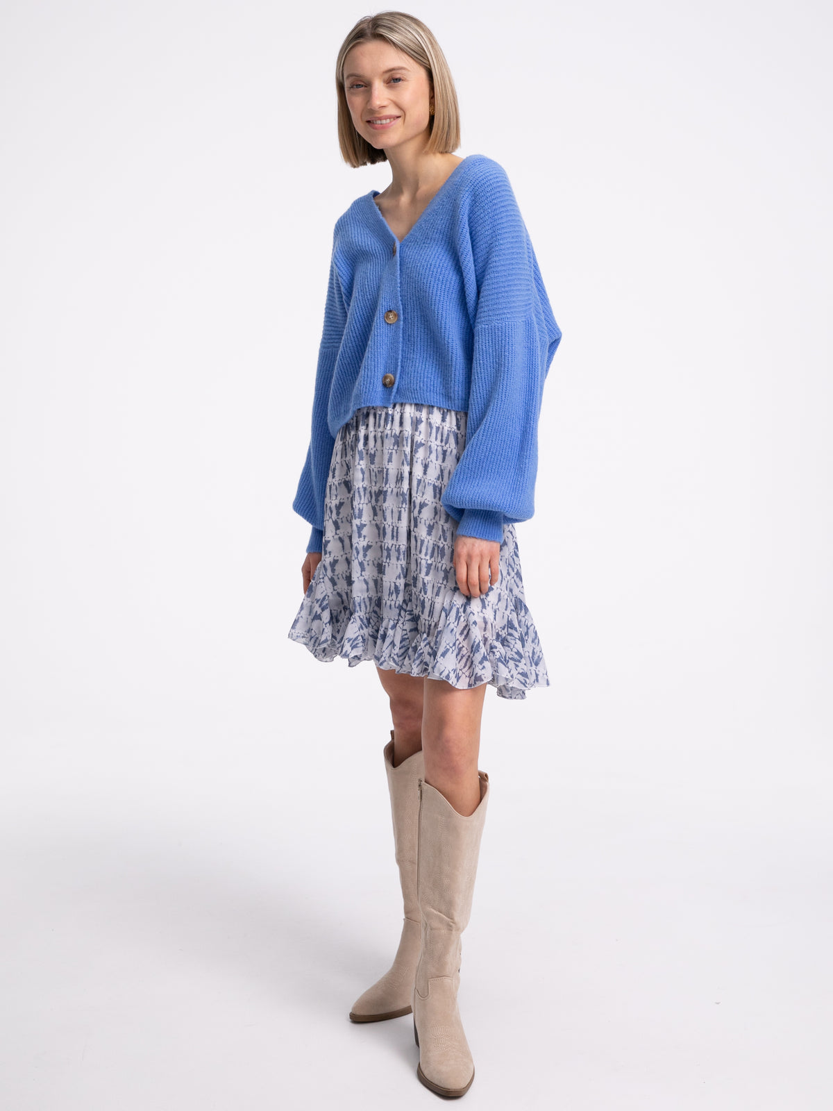 Cardigan "May" in Blau