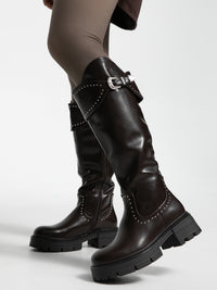 Boots "Loredana" in Dark Brown