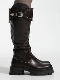 Boots "Loredana" in Dark Brown