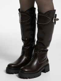 Boots "Loredana" in Dark Brown