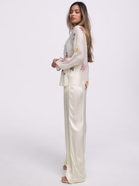 Satinhose „Sydney“ in Pastel Yellow