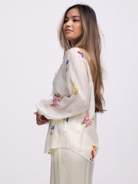 Bluse "Airy" in Creme