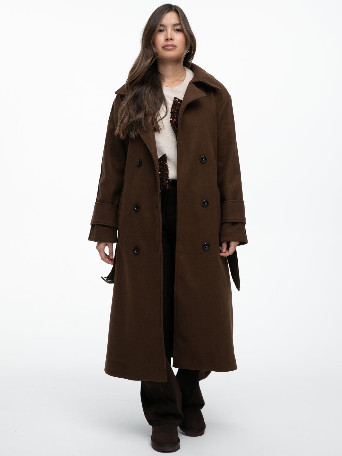 Mantel "Isabelle" in Braun