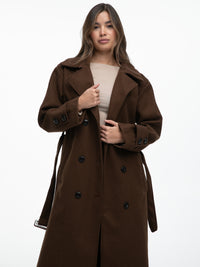 Mantel "Isabelle" in Braun