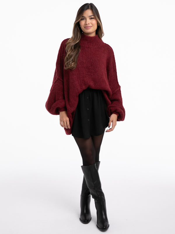 Pullover "Elli" in Burgundy