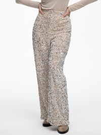 Pailletten Hose "Glitter" in Creme