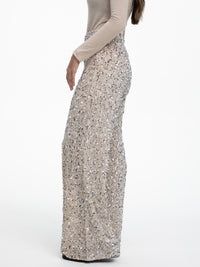 Pailletten Hose "Glitter" in Creme
