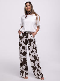 Satinhose „Holy Cow“ in Kuhmuster