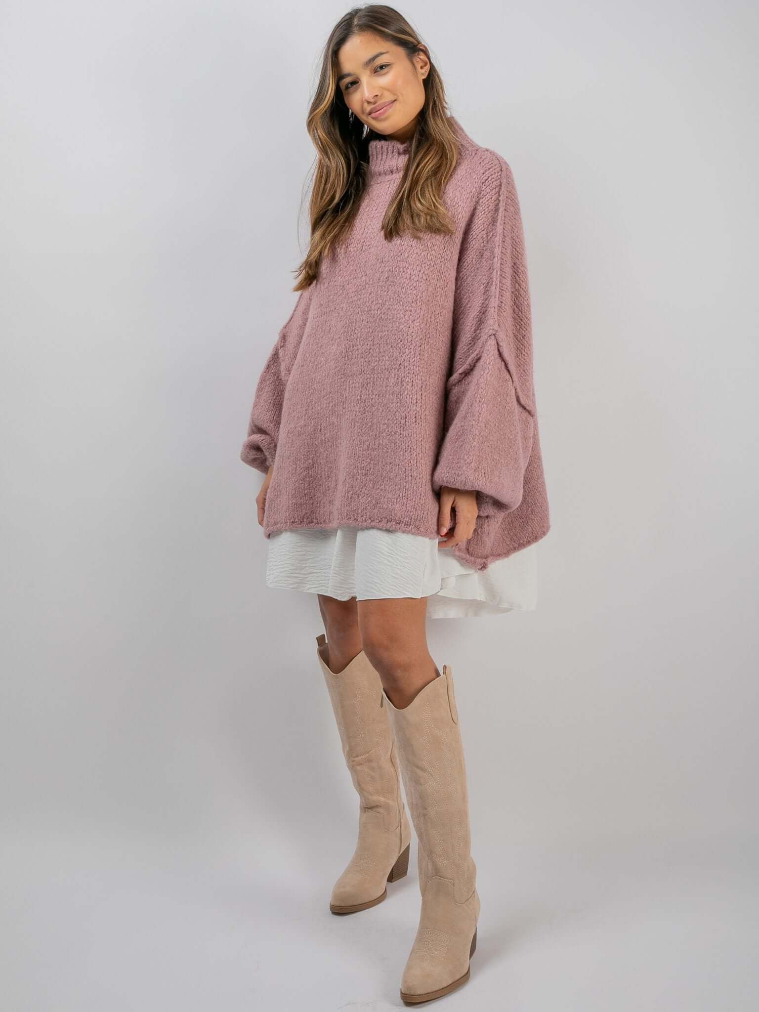 Pullover "Elli" in Dusty Rose