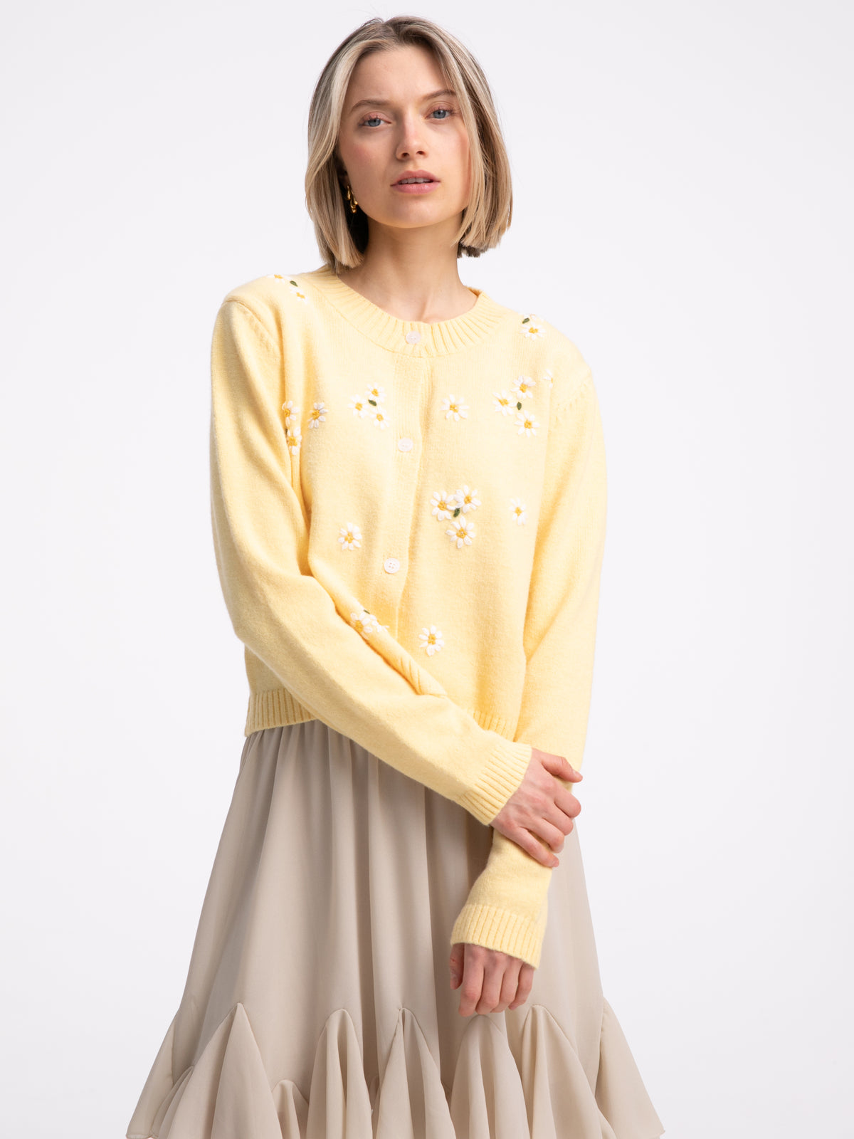 Cardigan "Feri" in Yellow