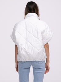 Oversized-Weste "Liane" in Weiß