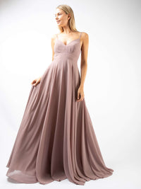 Mauvefarbenes Abendkleid "Monroe"