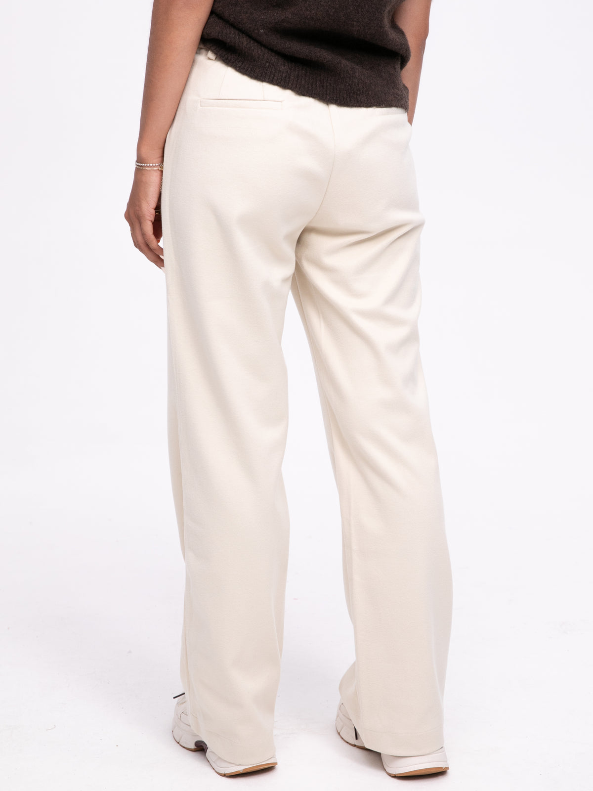 Stoffhose "Ilenia" in Creme