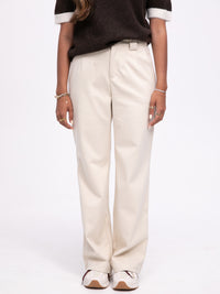 Stoffhose "Ilenia" in Creme