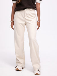 Stoffhose "Ilenia" in Creme