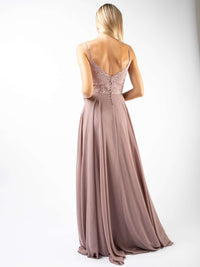 Mauvefarbenes Abendkleid "Monroe"