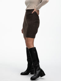 Strickrock „Ivy“ in Braun