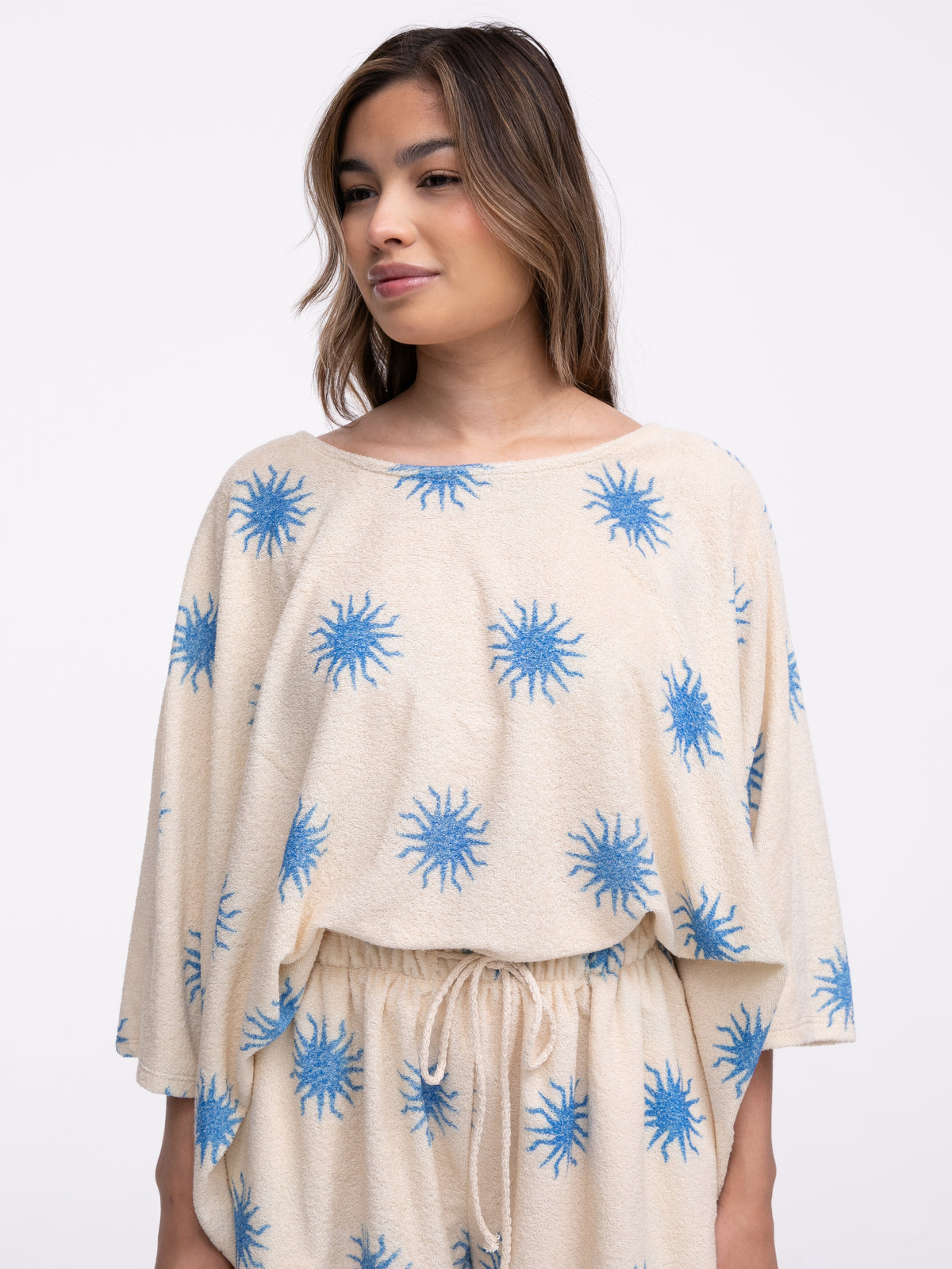 Frottee-Shirt "Blue Sun"