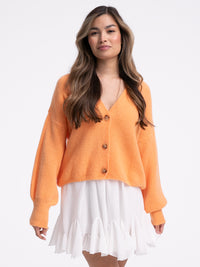 Cardigan "May" in Orange