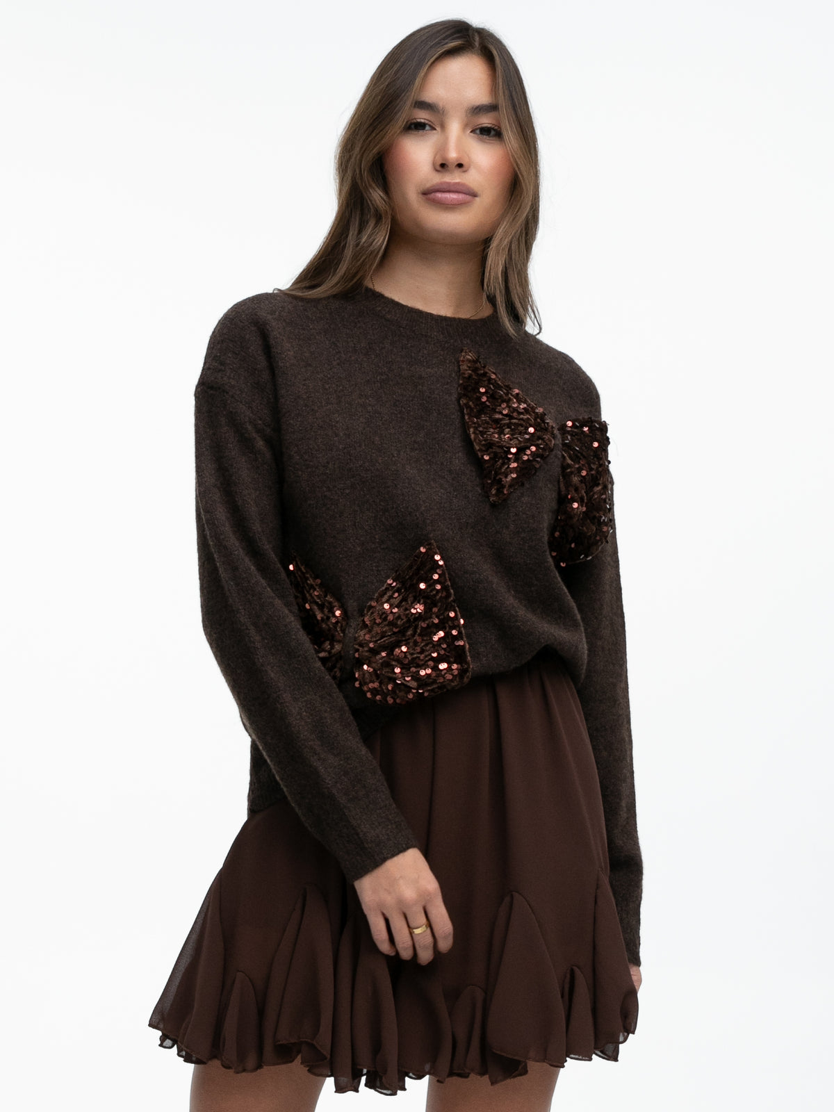 Volantrock "Jennifer" in Hellbraun