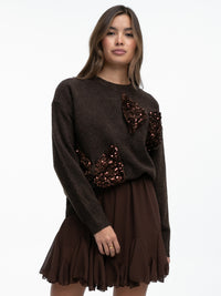 Volantrock "Jennifer" in Hellbraun