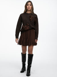 Volantrock "Jennifer" in Hellbraun