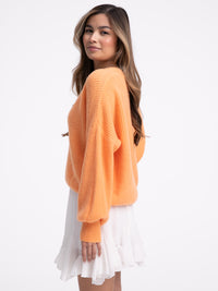 Cardigan "May" in Orange