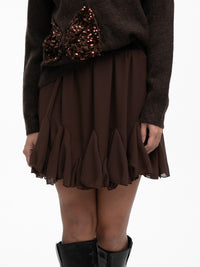 Volantrock "Jennifer" in Hellbraun