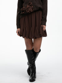 Volantrock "Jennifer" in Hellbraun