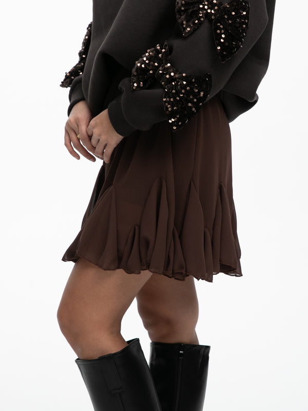 Pullover "Bow" in Braun