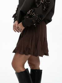 Volantrock "Jennifer" in Hellbraun