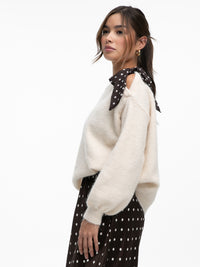 Strickpullover „Maisie" in Creme