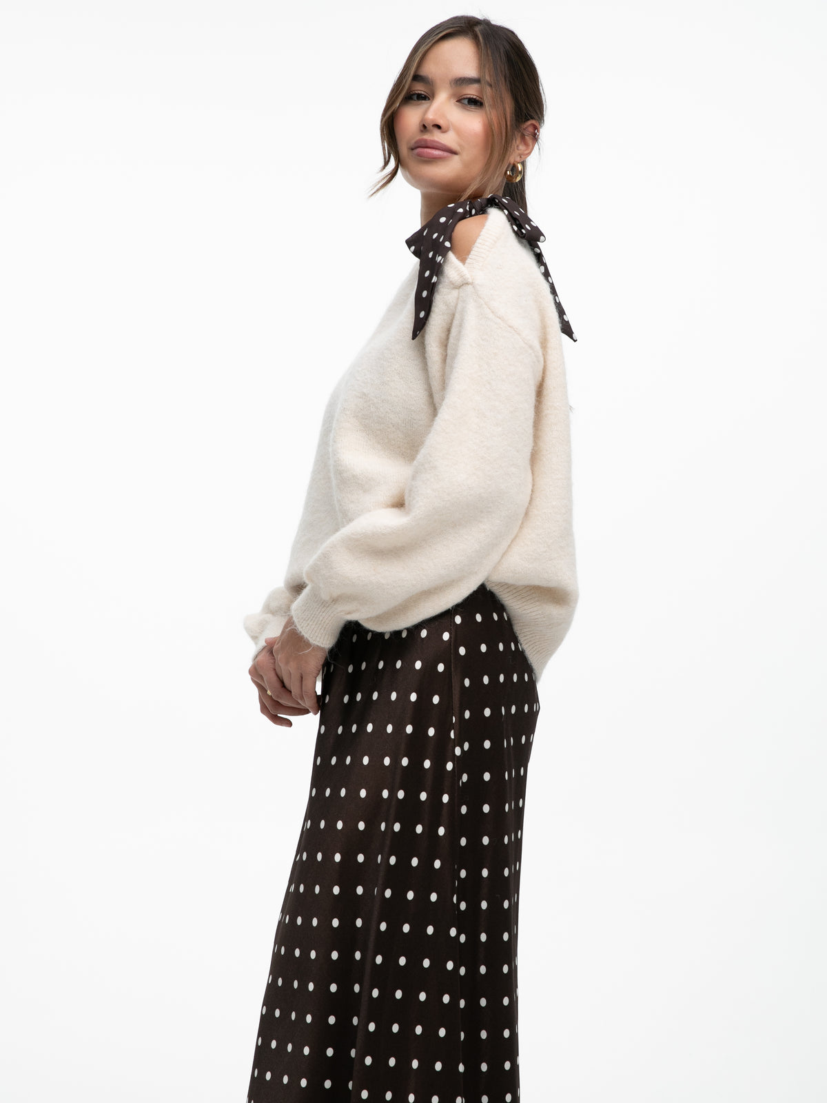 Strickpullover „Maisie" in Creme