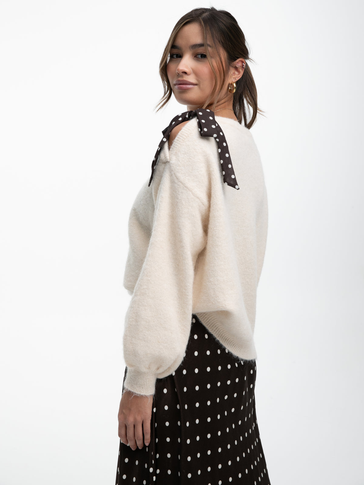 Strickpullover „Maisie" in Creme
