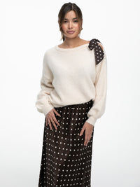 Strickpullover „Maisie" in Creme