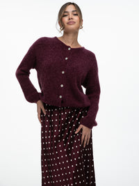 Cardigan "Serena" in Berry