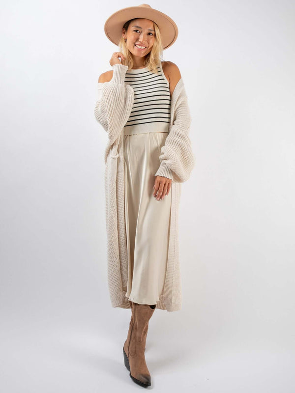 Longcardigan "Mika“ in Creme