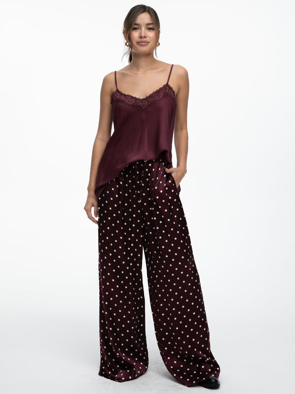 Spitzentop "Alina" in Burgundy