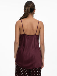 Spitzentop "Alina" in Burgundy