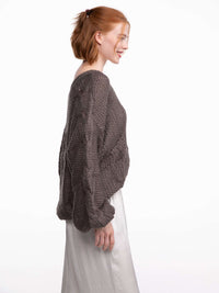 Cardigan "Etienne" in Mocha