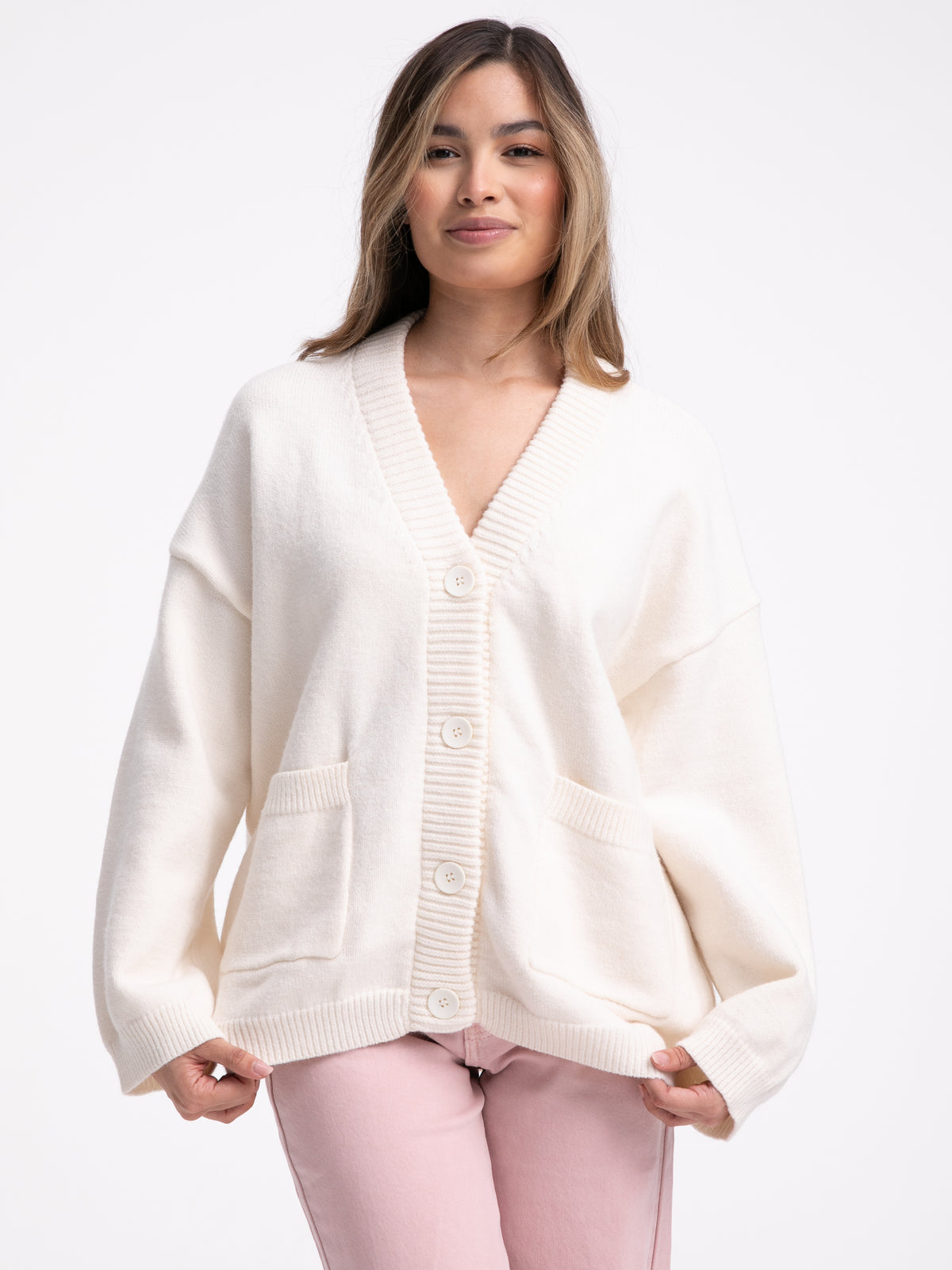 Cardigan "Amara" in Creme