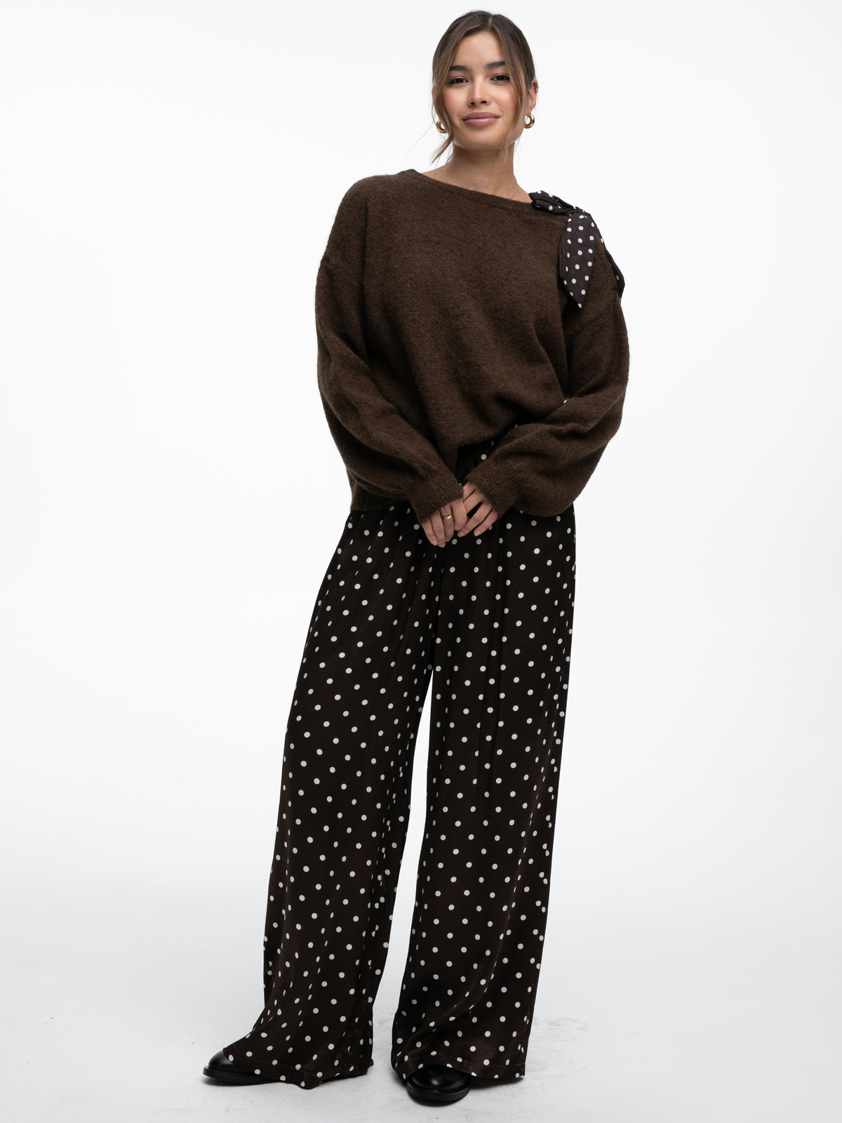 Strickpullover „Maisie" in Braun