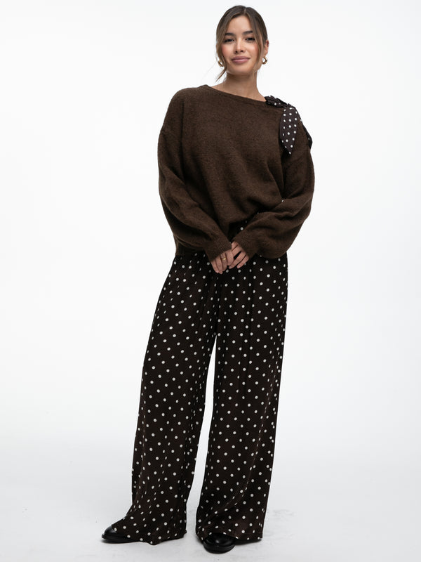 Strickpullover „Maisie" in Braun