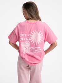 T-Shirt "OOO" in Pink