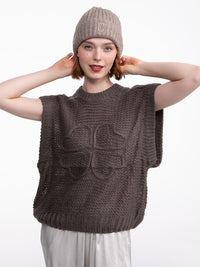 Beanie "C" in Taupe