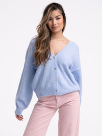 Cardigan "Luise" in Airy Blue