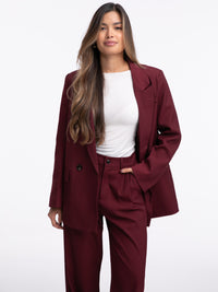 Stoffhose "Kyra" in Burgundy