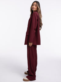 Stoffhose "Kyra" in Burgundy