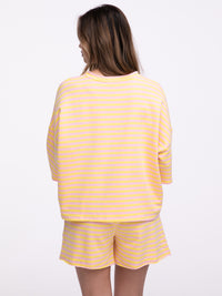 Shirt "Yvonne" in Gelb/Rosa