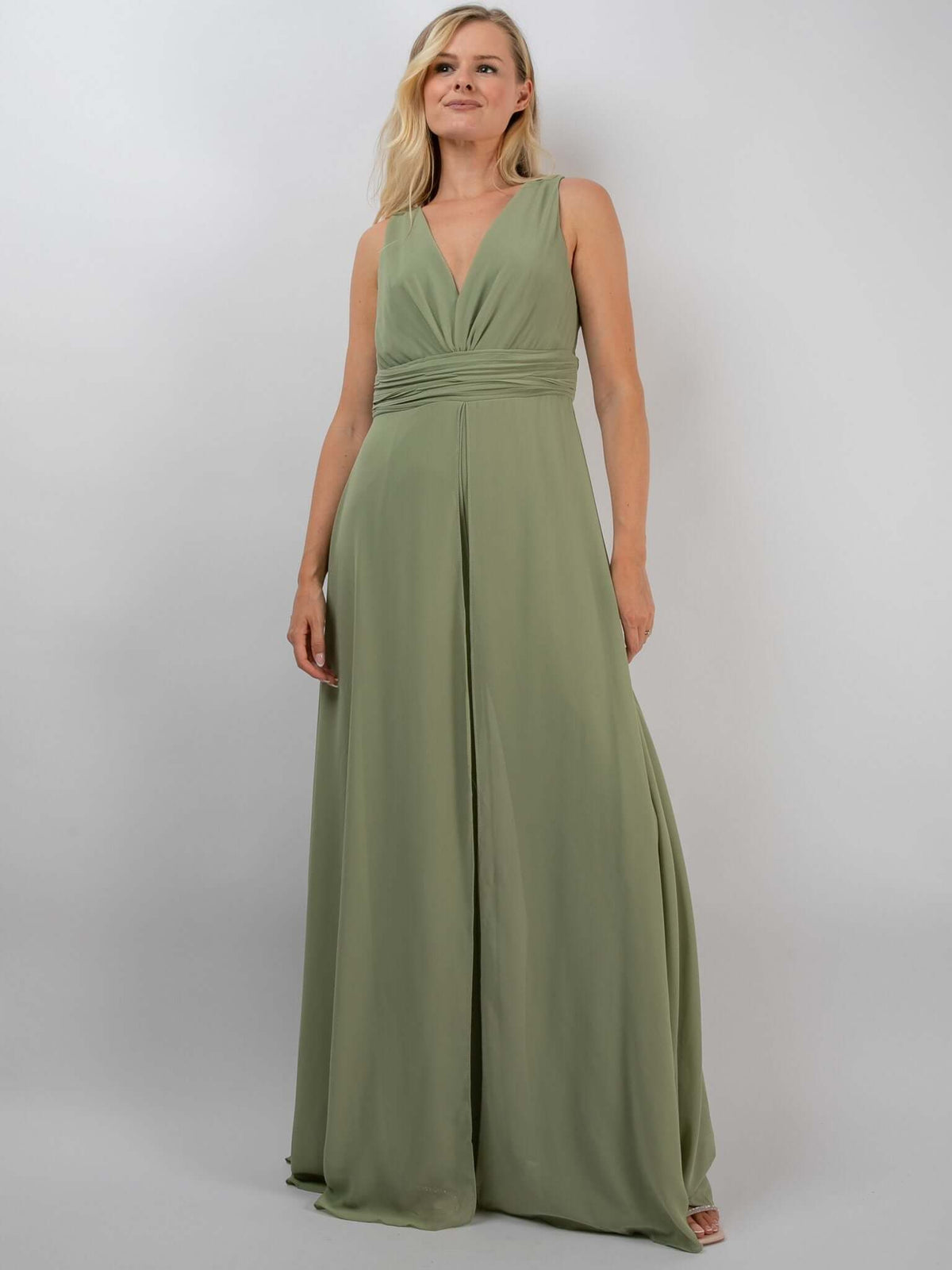 Jumpsuit „Charlotte" in Salbeigrün